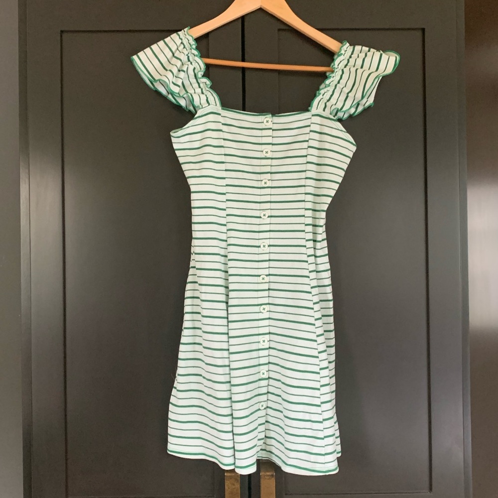 Ruffle Sleeve Dress